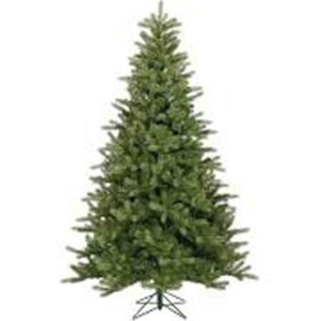 VICKERMAN 7.5 ft. x 54 in. Green Oregon Fir Outdoor Christmas Tree with 1557 Tips C165275